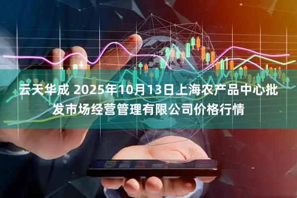 云天华成 2025年10月13日上海农产品中心批发市场经营管理有限公司价格行情