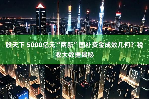股天下 5000亿元“两新”国补资金成效几何?税收大数据揭秘