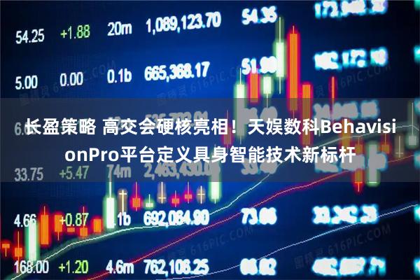 长盈策略 高交会硬核亮相！天娱数科BehavisionPro平台定义具身智能技术新标杆